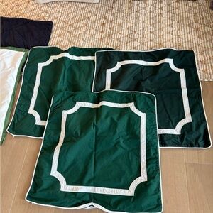 Elegant Green and White Dining Placemats